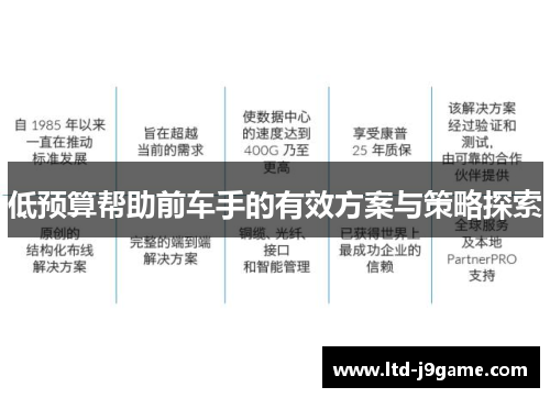 低预算帮助前车手的有效方案与策略探索
